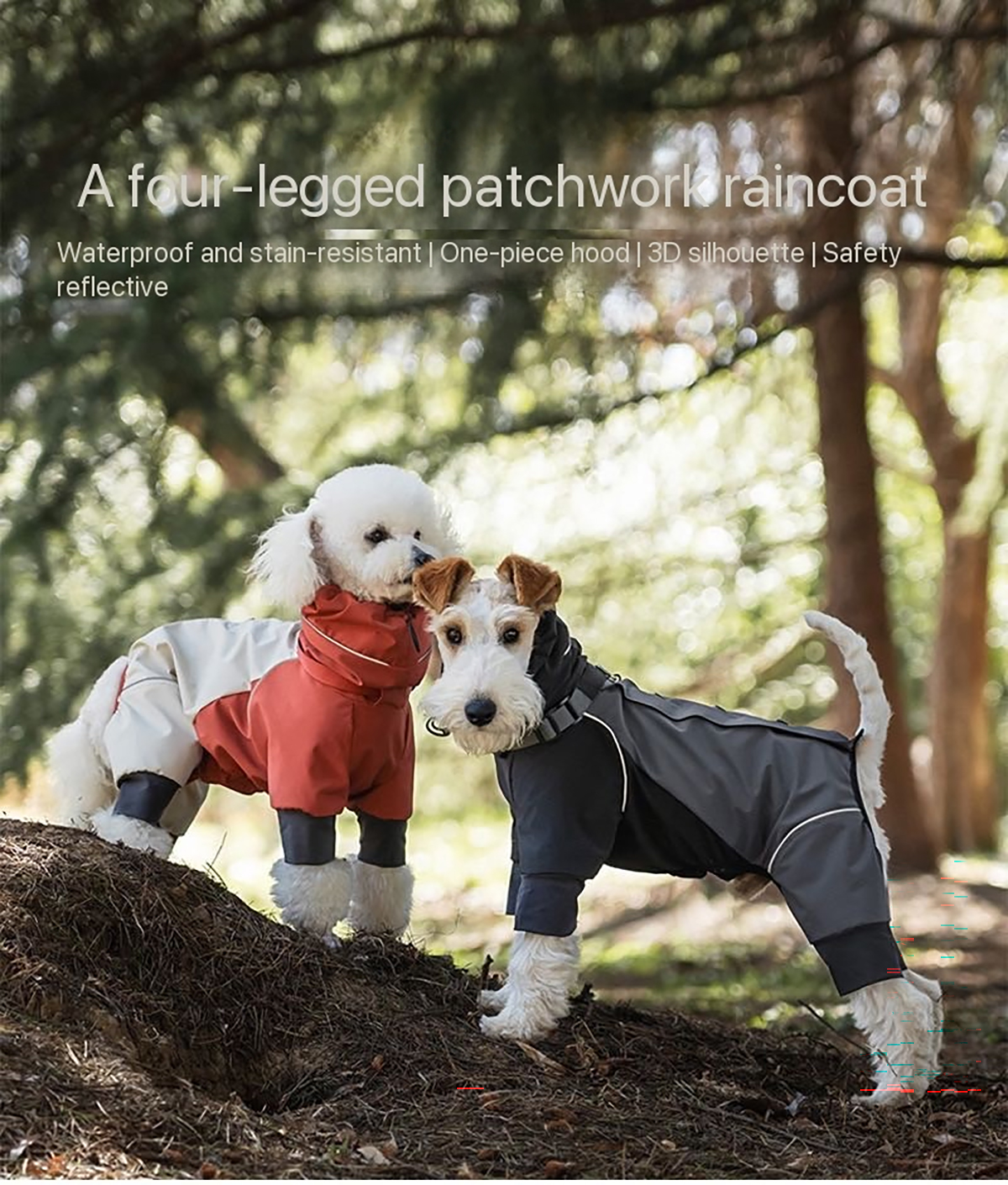 Dog Raincoats Waterproof Jumpsuit