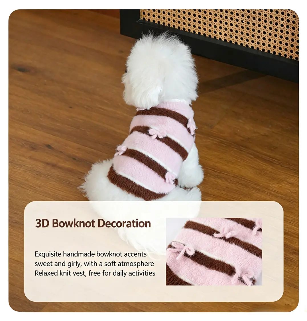 Pink Series Sweet Bowknot Sweater