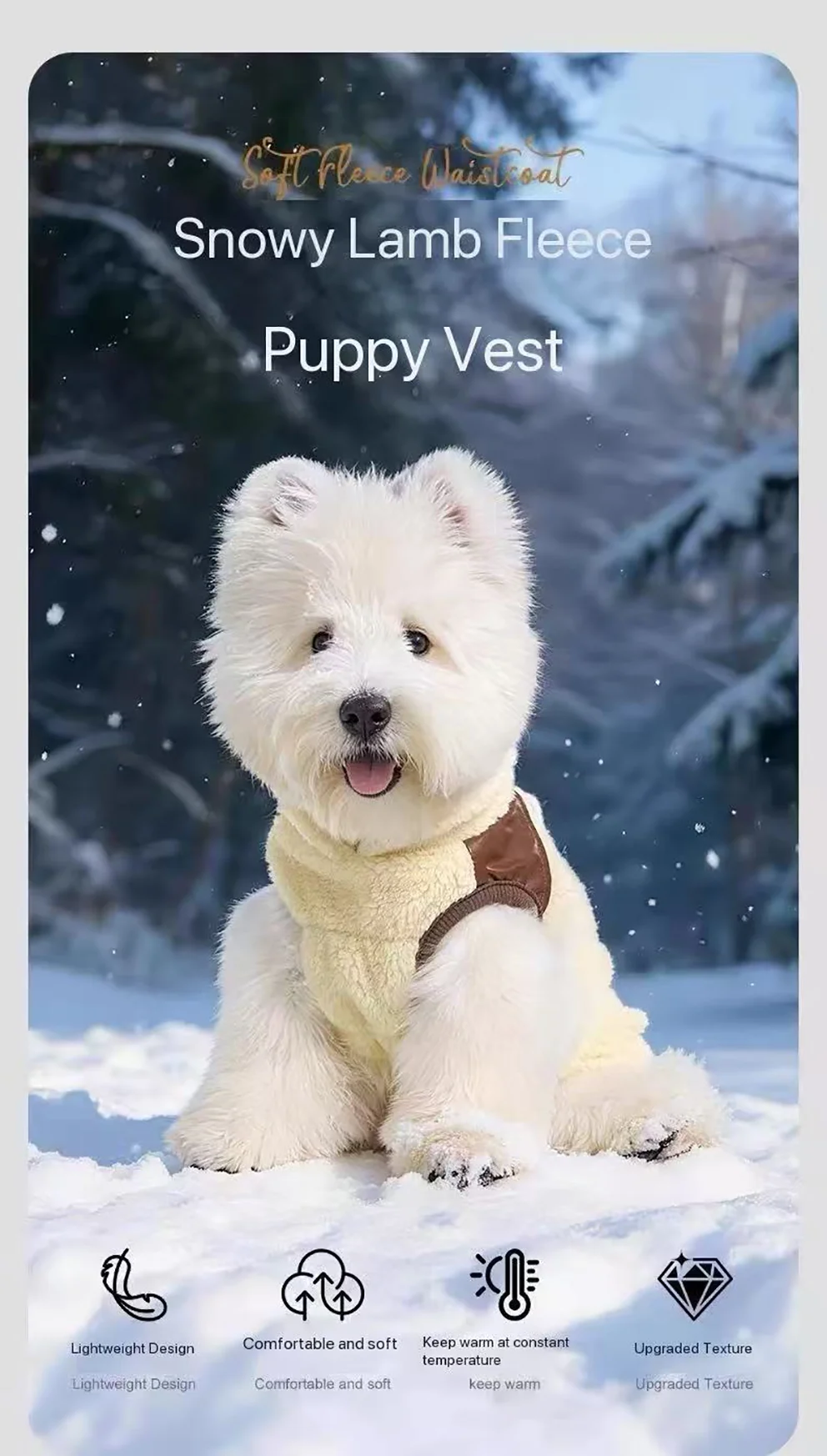 Dog Winter Fleece Vest