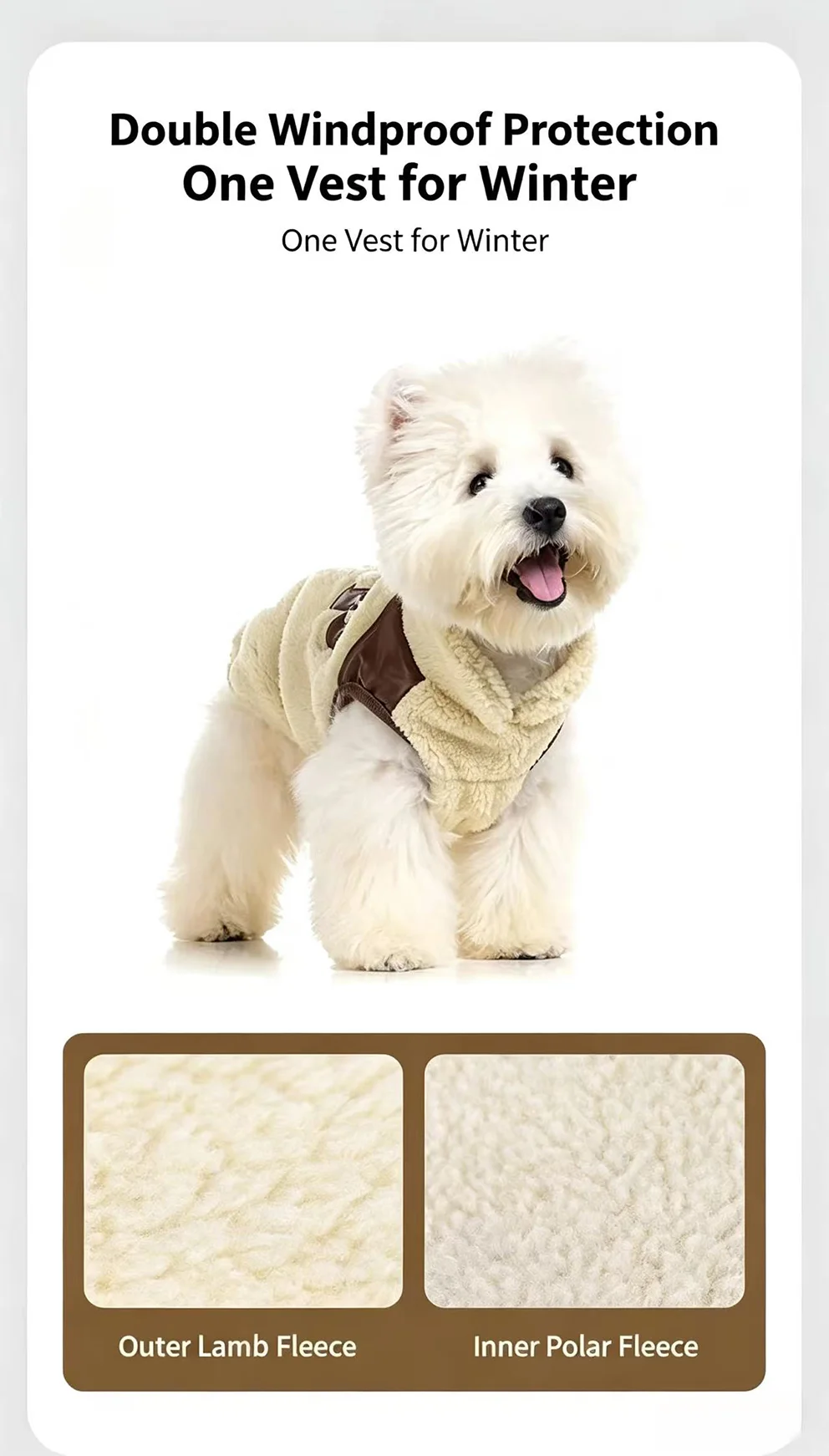 Dog Winter Fleece Vest