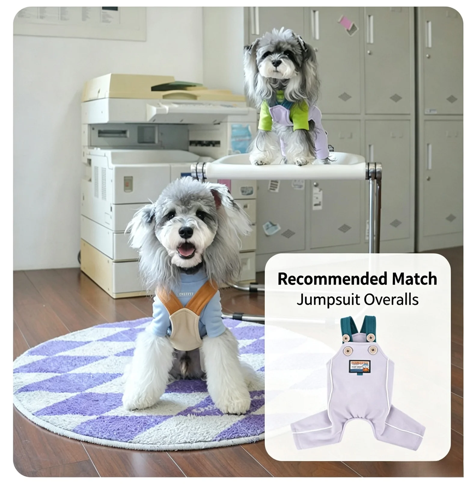 Graffiti Two‑legged Base Layer Pet Fall Winter Shirt