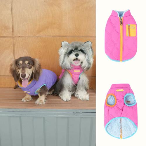 Casual Reversible Cotton Coat For Dogs