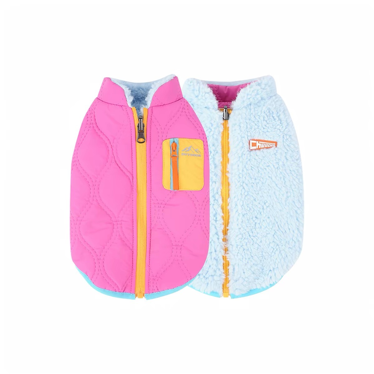 Casual Reversible Cotton Coat For Dogs - Image 4