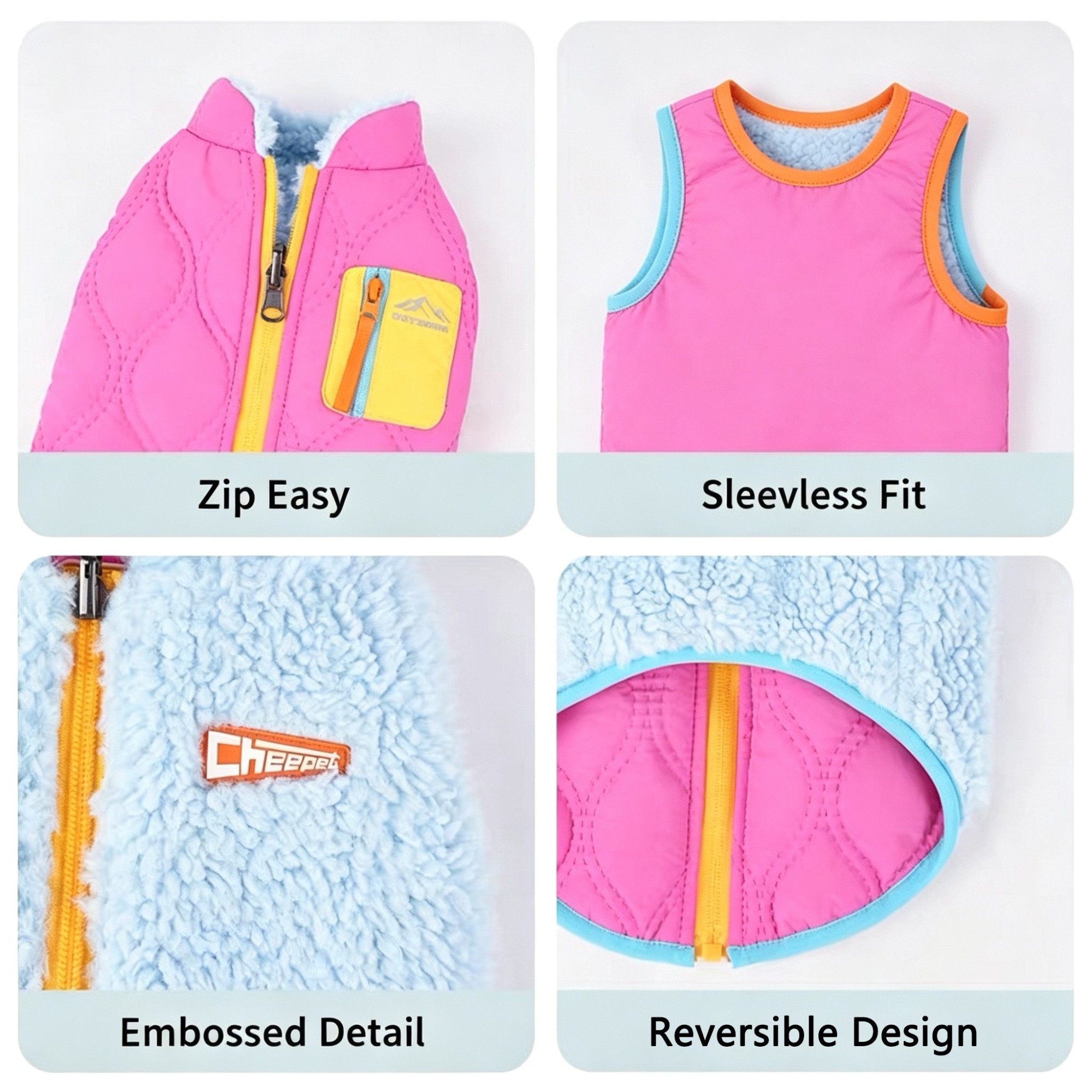 Casual Reversible Cotton Coat For Dogs - Image 6