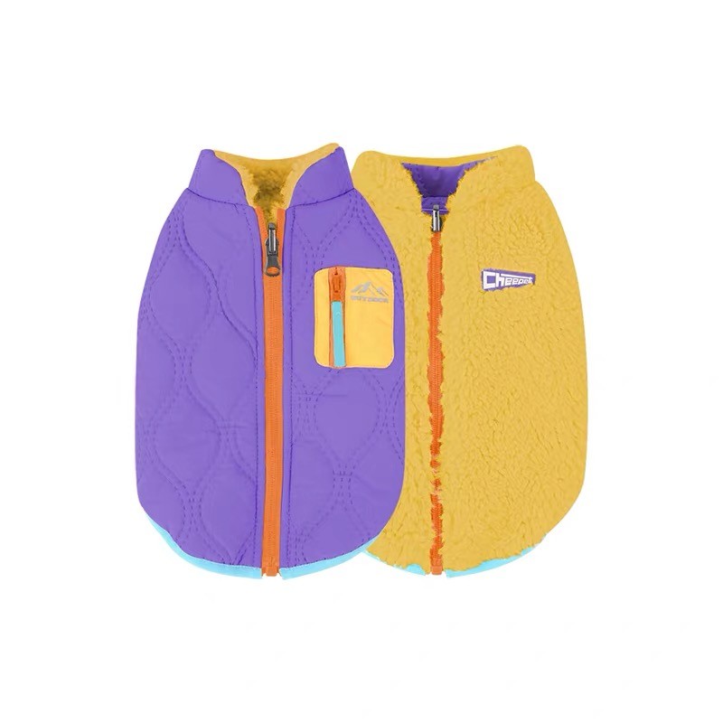 Casual Reversible Cotton Coat For Dogs - Image 7