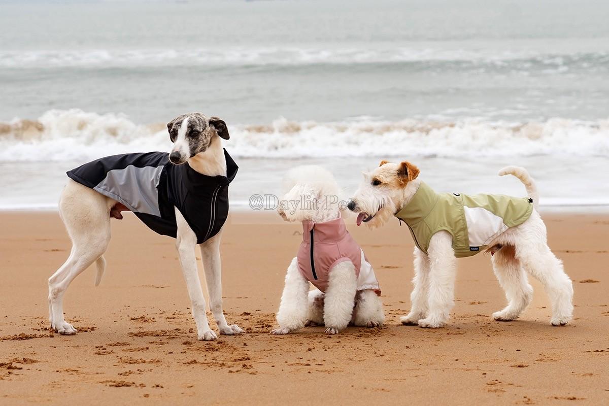 Customizable Dog High Neck Vest Lightweight Breathable Mesh Dog Clothes Anti-UV Summer Pet Outfit with Side Zipper