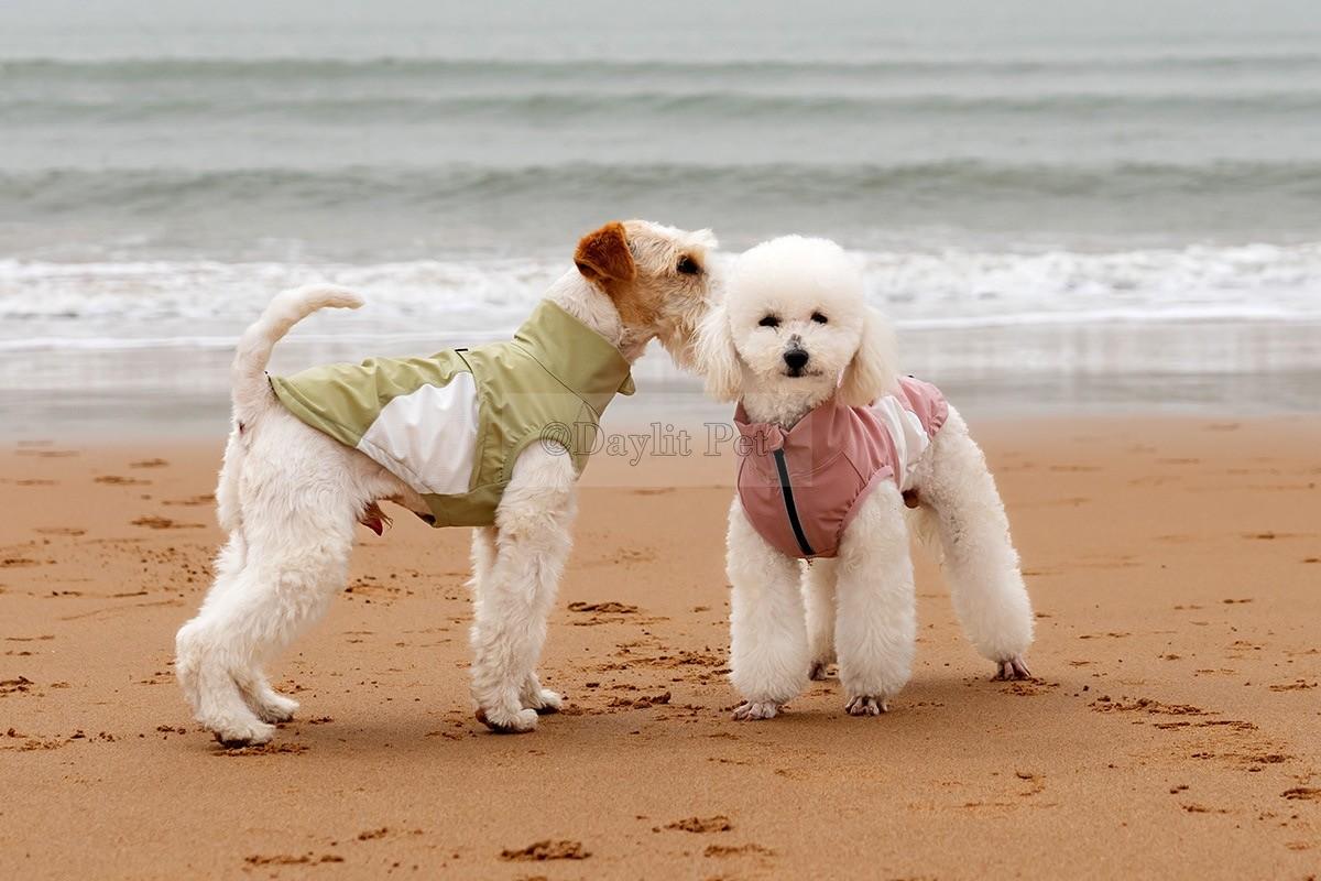 Customizable Dog High Neck Vest Lightweight Breathable Mesh Dog Clothes Anti-UV Summer Pet Outfit with Side Zipper