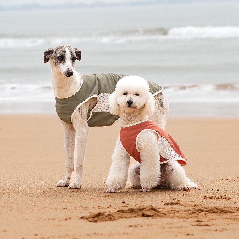 Customizable Pet Summer Cool Mesh Sleeveless Round Neck Vest Breathable Dog Tank Top