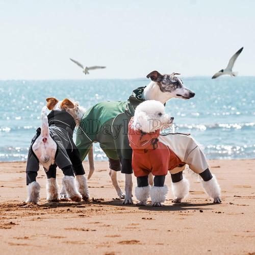 Dog Raincoats Waterproof Jumpsuit Pet Adjustable Luxury Raincoat Packable Raincoat for Dogs