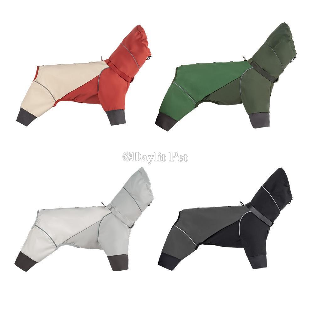 Dog Raincoats Waterproof Jumpsuit Pet Adjustable Luxury Raincoat Packable Raincoat for Dogs