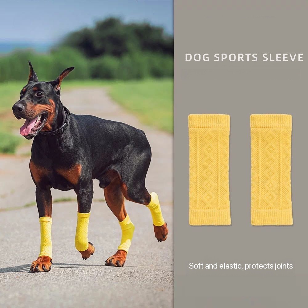 Dog Sports Sleeve Knitted Pet Leg Warmers For Outdoor Joint Protection - Image 1