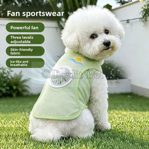 Ice Silk Dog Cooling Vest UV Sun Protection Breathable Sleeveless Summer Pet Cool Shirt for Small Medium Dogs Outdoor Walking