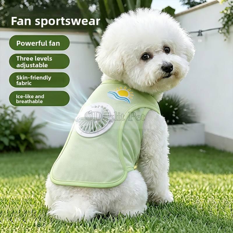 Ice Silk Dog Cooling Vest UV Sun Protection Breathable Sleeveless Summer Pet Cool Shirt for Small Medium Dogs Outdoor Walking