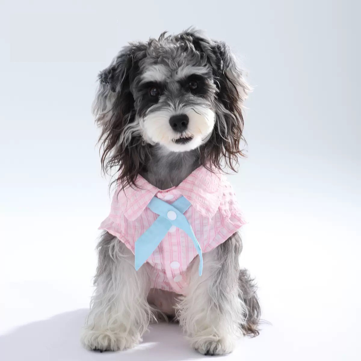 Ins Style Plaid Dog Shirt, Thin Pet Clothes for Spring & Summer