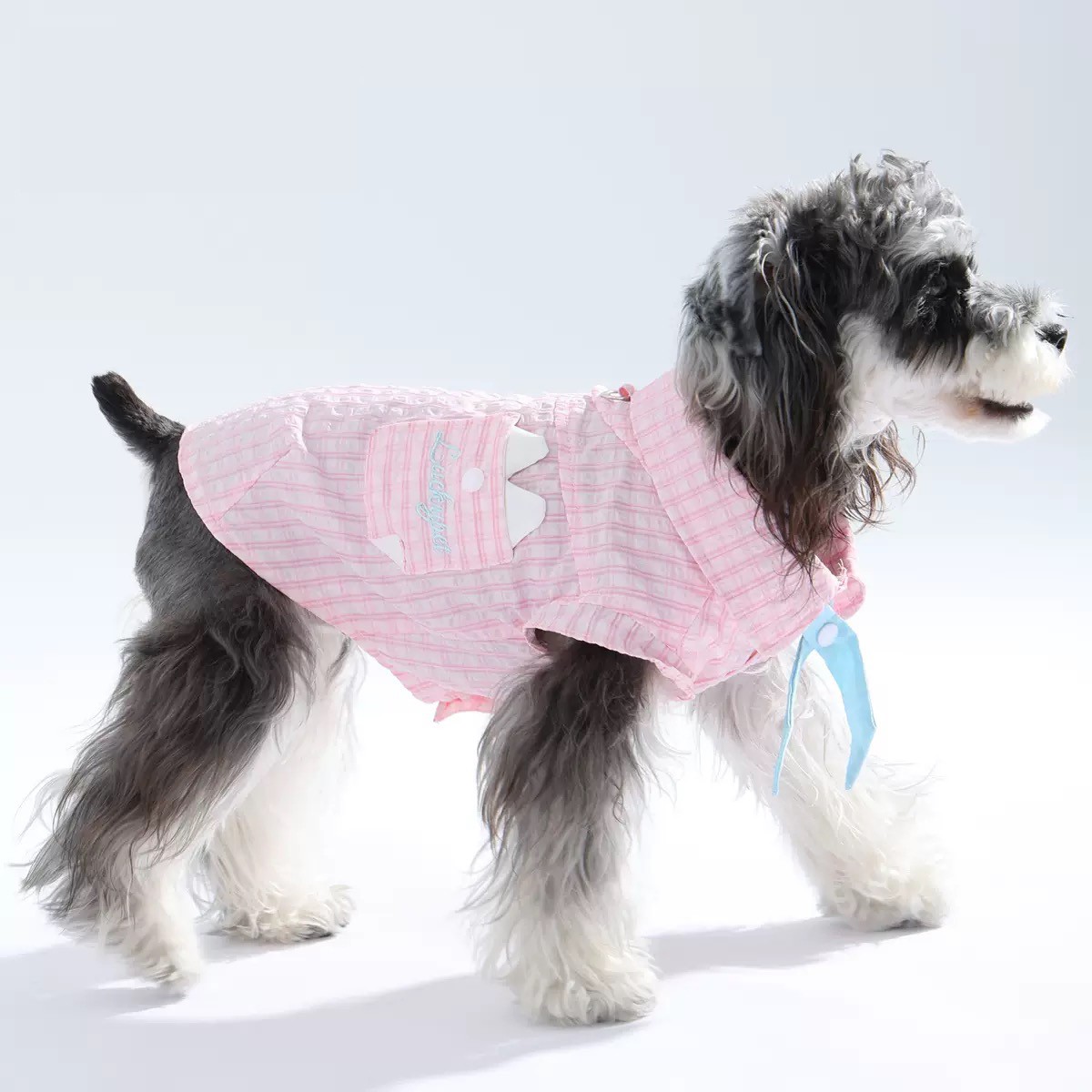 Ins Style Plaid Dog Shirt, Thin Pet Clothes for Spring & Summer