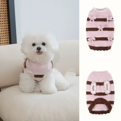 Pink Series Sweet Bowknot Sweater