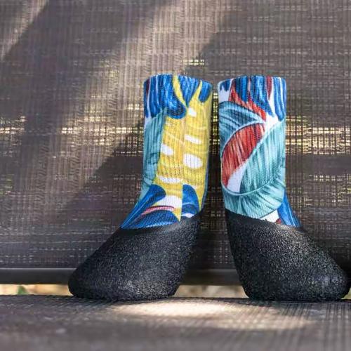 Printed Waterproof Dog Sock Boots With Adjustable Strap