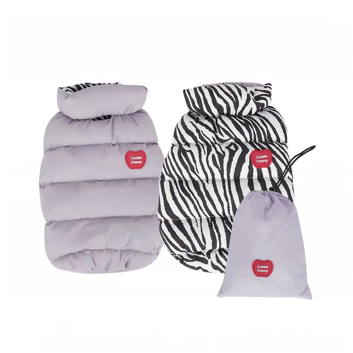 Puffy Reversible Padded Pet Coat - Image 8