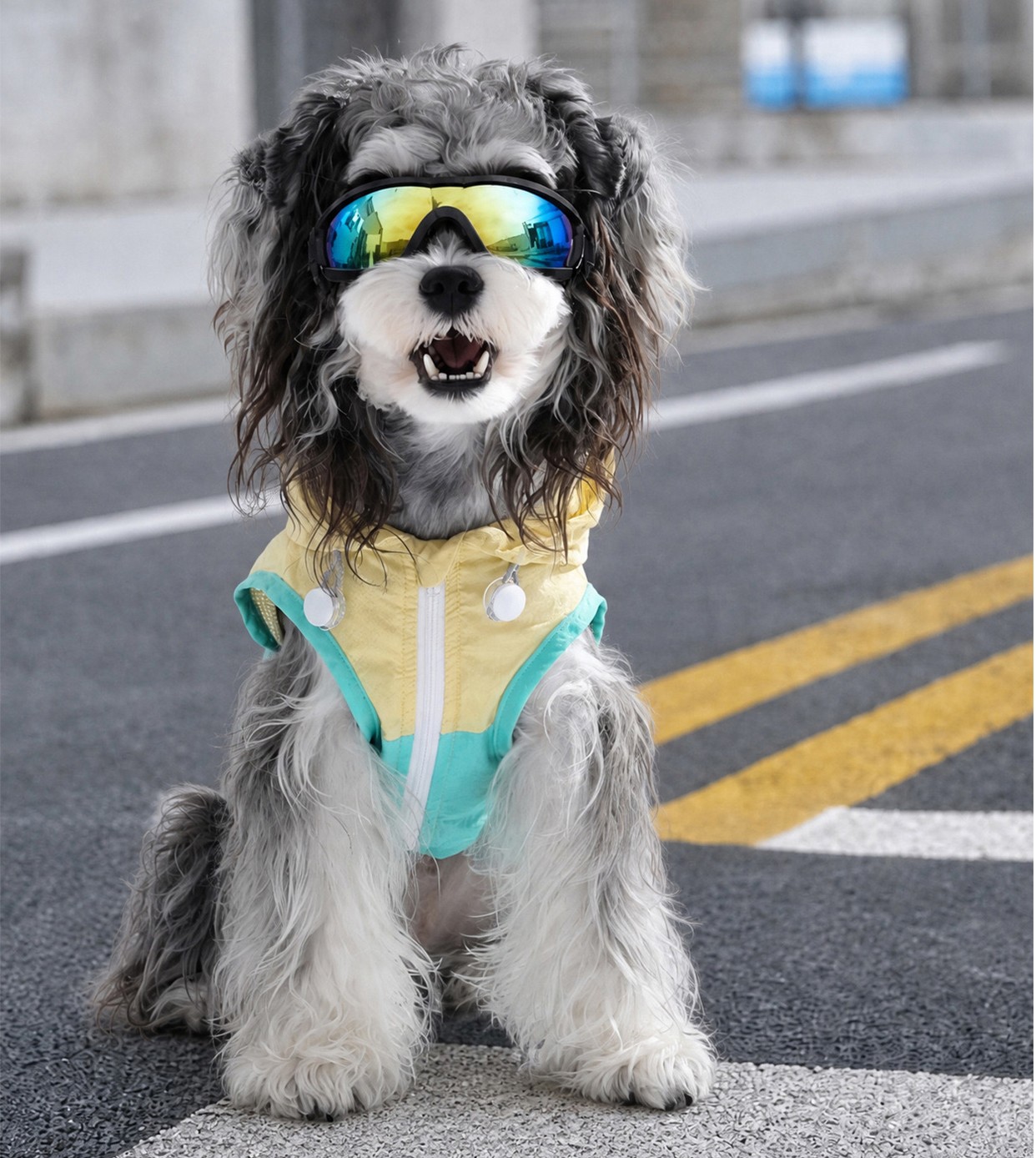 UPF50+ Lightweight Outdoor Dog Sun Protection Vest With D-ring Leash Hook