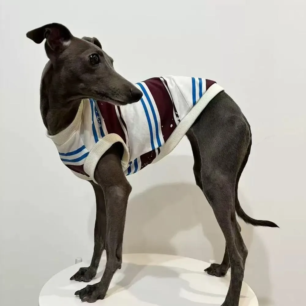Vintage Stripe Knit Dog Sleeveless Vest - Image 2