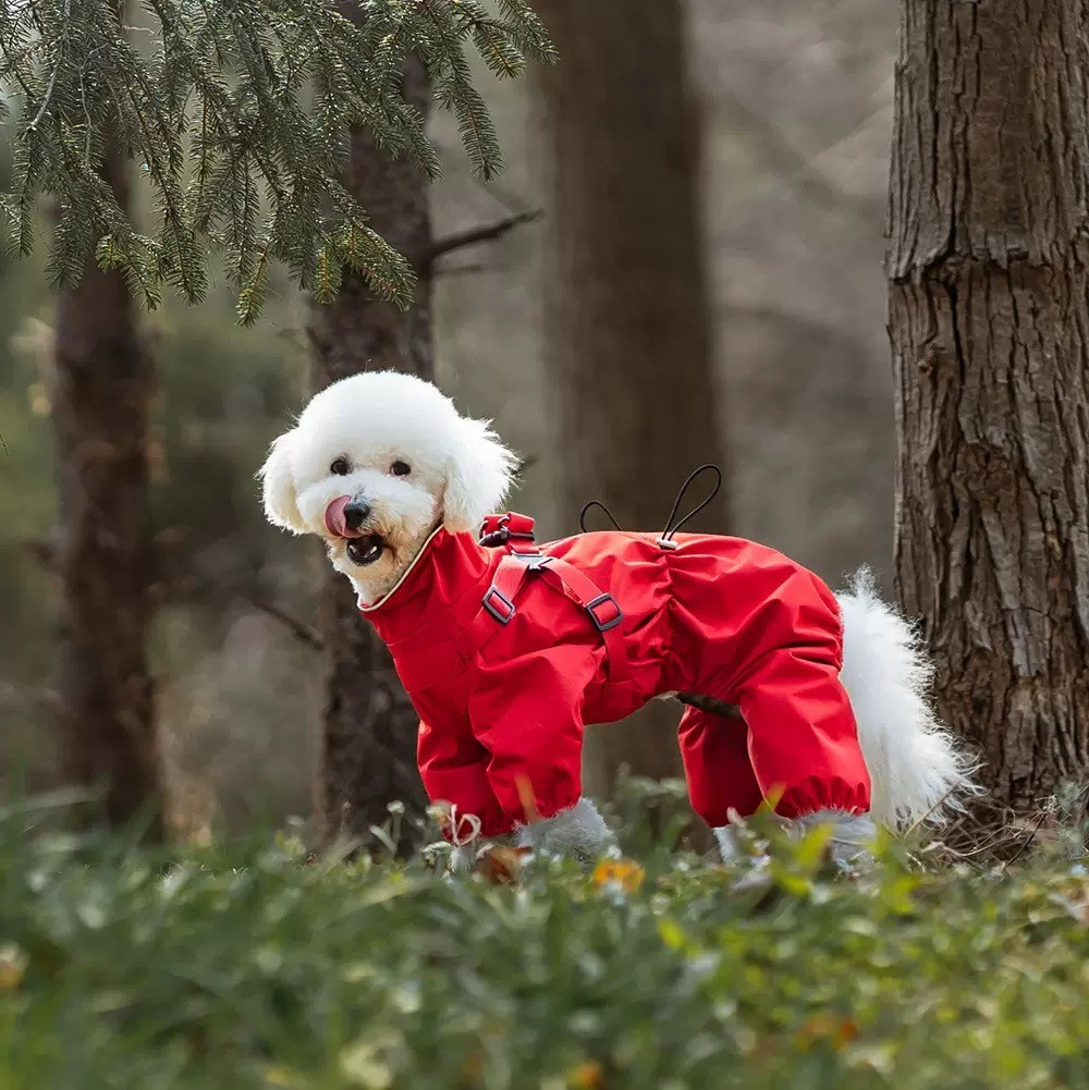 Wholesale OEM/ODM Luxury Reflective Dog Raincoat Pet Clothes Waterproof Raincoat for Small and Big Dogs Apparel Dog Clothing